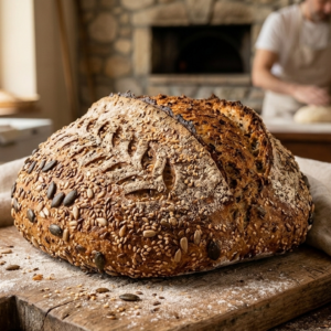 Pane lievito madre con semi